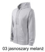 MALFINI 410 Bluza męska z kapturem na zamek Trendy Zipper 300g