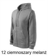 MALFINI 410 Bluza męska z kapturem na zamek Trendy Zipper 300g