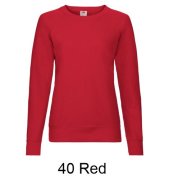FRUIT OF THE LOOM 62-146-0 Damska lekka bluza raglanowa 240g