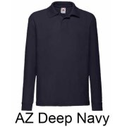 FRUIT OF THE LOOM  Polo dziecięce z długim rękawem 65/35 180g