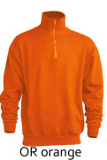 JHK SWRA ZIP Bluza męska z krótkim zamkiem 290g 
