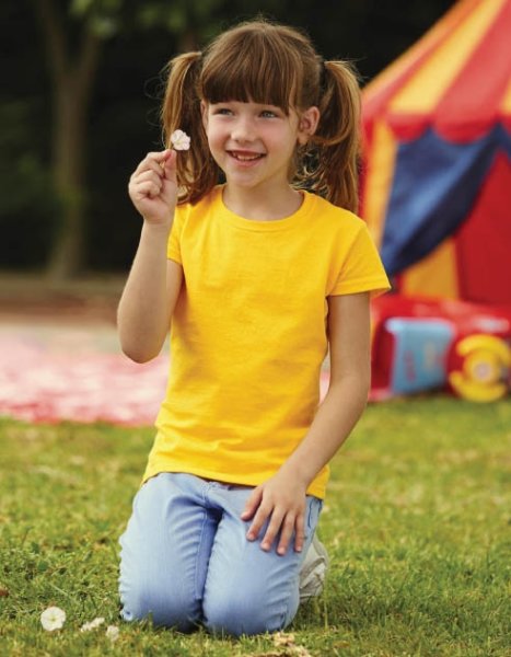 FRUIT OF THE LOOM 61-005-0  Tshirt dziewczęcy 165g