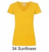 FRUIT OF THE LOOM 61-398-0 Tshirt damski V-neck 165g