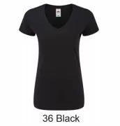 FRUIT OF THE LOOM 61-444-0 Koszulka damska Iconic 150 V-neck 150g