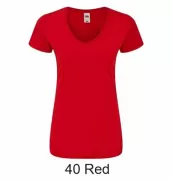 FRUIT OF THE LOOM 61-444-0 Koszulka damska Iconic 150 V-neck 150g