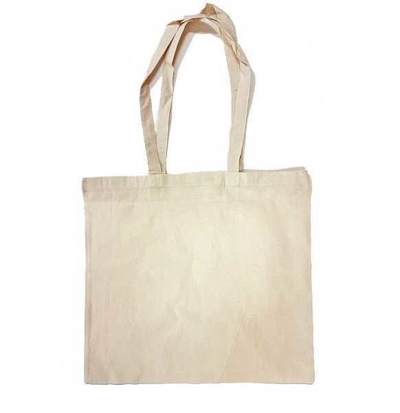 Torba bawełniana A53 naturalna 45x42cm długie ucho 220g
