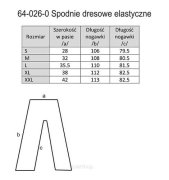 FRUIT OF THE LOOM 64-026-0 Spodnie dresowe ze ściągaczami 280g