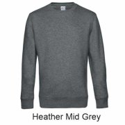 B&C 242.42 Bluza Crew Neck KING 280g