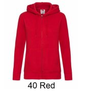 FRUIT OF THE LOOM 62-118-0 Bluza damska z kapturem z zamkiem 280g