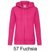 FRUIT OF THE LOOM 62-118-0 Bluza damska z kapturem z zamkiem 280g