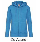 FRUIT OF THE LOOM 62-118-0 Bluza damska z kapturem z zamkiem 280g