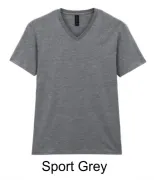 GILDAN 108.09 Koszulka męska V-neck Soft Style 150g