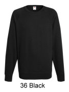 FRUIT OF THE LOOM 62-138-0 Męska lekka bluza raglanowa 240g