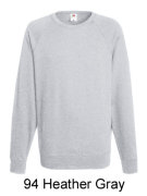 FRUIT OF THE LOOM 62-138-0 Męska lekka bluza raglanowa 240g