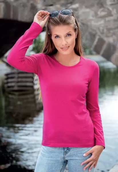 Malfini Slim 139  Koszulka damska z długim rękawem 180g