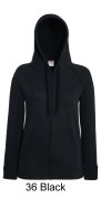 FRUIT OF THE LOOM 62-150-0, 269.01, Damska lekka bluza z kapturem na zamek 240g