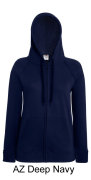 FRUIT OF THE LOOM 62-150-0, 269.01, Damska lekka bluza z kapturem na zamek 240g