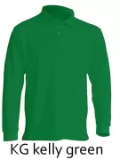 JHK PORA 210 LS Polo męskie pique z długim rękawem 210g