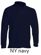 JHK PORA 210 LS Polo męskie pique z długim rękawem 210g