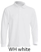 JHK PORA 210 LS Polo męskie pique z długim rękawem 210g